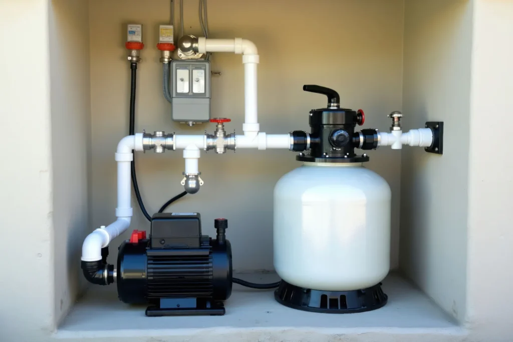 Poolservice sandfilter pool